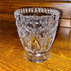 Vintage Clear Glass Votive